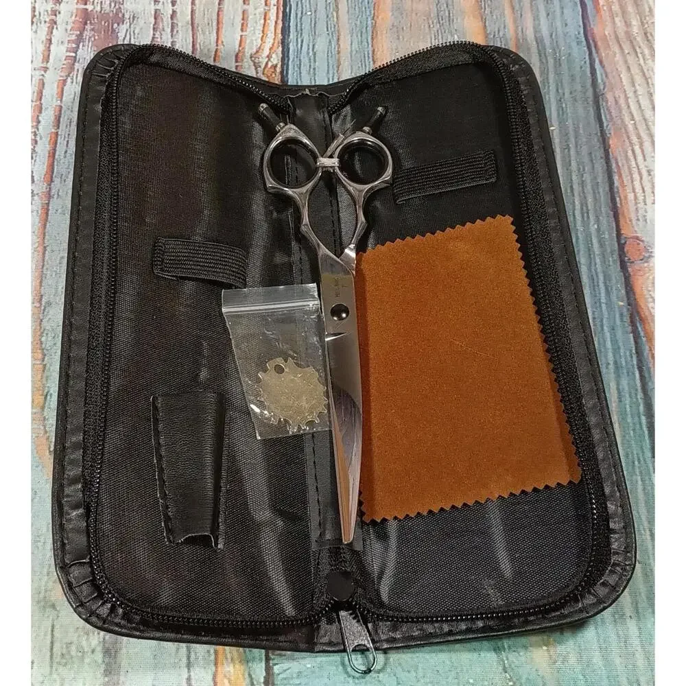 Snagle Paw Black Leather Dog Grooming Tool Case‎